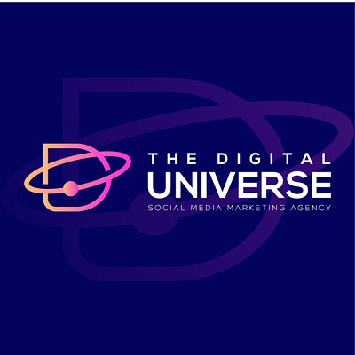 Digital Universe Logo and Brand Guide letter d universe logo