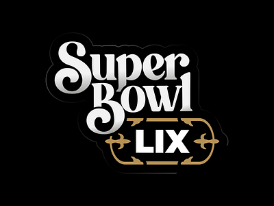 Super Bowl LIX | NOLA Concept 2024 branding flat football gold identity illustration illustrator logo marketing minimal new orleans nfl nola super bowl type