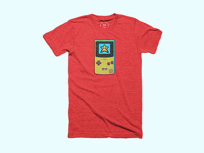 Gameboy Shirt 8 bit 90s 90s nostalgia apparel branding classic classic gaming design gameboy graphic design illustration mario bros nintendo retro retro gaming retro graphic shirt star super mario bros t shirt