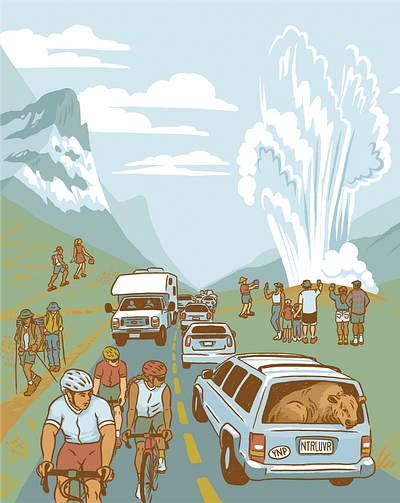 Montana Tourism Editorial Illustration editorial illustration illustration