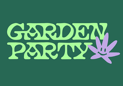 Garden Party brand identity branding cannabis branding logo