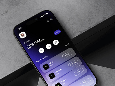 Crypto Manager app crypto cryptodashboard darkui fintech fintechapp mobile planner plannerapp tracker uxui