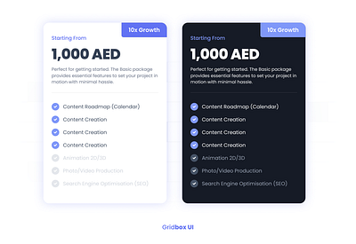 Pricing Card card ui design system pricing ui ui ux website