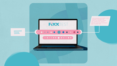 FixxTest collage design health motion graphics