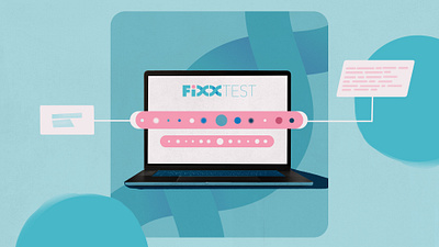 FixxTest collage design health motion graphics