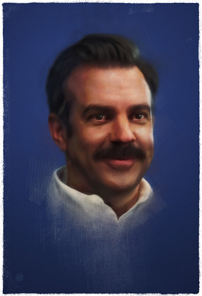 Ted Lasso apple illustration illustrator painter photoshop portrait procreate ted lasso