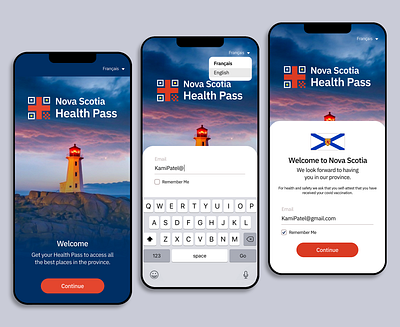 Nova Scotia Digital Health Pass animation branding graphic design motion graphics ui