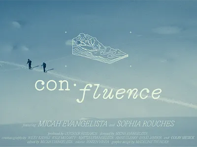 Confluence Film film design graphic design illustration title design