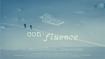 Confluence Film film design graphic design illustration title design