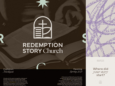 Redemption 📖 Story ✴︎ bible branding christian church church design church plant collage icon logo michigan religion social media