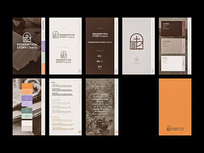 Story 📖 Brand 📓 bible brand guidelines branding christian church church design church plant cross editorial icon logo print religion