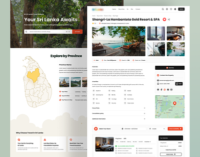 Travel Booking Platform. High-load Content Website activity booking booking platform car clean design confirmation creative design e commerce event hotel hotel page modern design platform srilanka tour travel travel platform ui ux website design