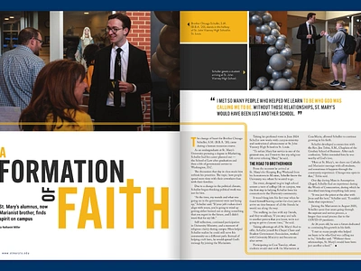 A Formation of Faith Magazine Spread Design layout layout design magazine magazine spread spread typography