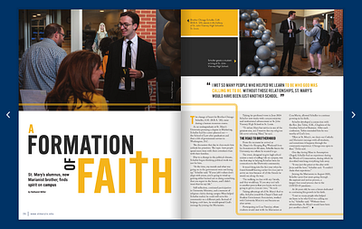 A Formation of Faith Magazine Spread Design layout layout design magazine magazine spread spread typography