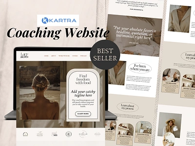 Kartra Coaching Website (Lacy Collection) A Best Seller!! design kartra kartra sales page kartra templates kartra website online courses sales page web design