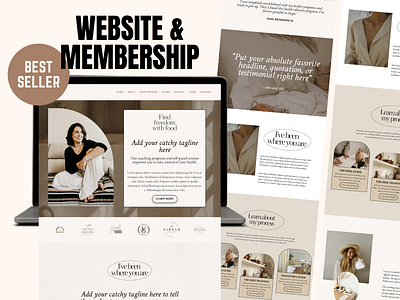 Kartra Coaching Website (Lacy Collection) A Best Seller!! branding design kartra kartra funnel kartra membership kartra membership template kartra sales page kartra templates kartra website membership online courses sales page web design website template