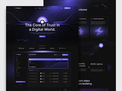 Hexum - Crypto Trading Web Design bento brand component crypto crypto website design hero section landing landing page mobile modals ui ui design ui ux ux ux design web design web3 web3 design website