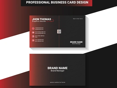 Professional and Simple Business Card Design bi fold brochure business card design card flyer id card tri fold