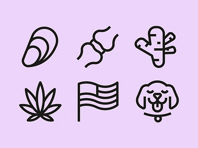 HH dog treat icons 03 branding design dog dog silhouette glucosamine hemp hemp hounds icons illustration mussels turmeric usa vector