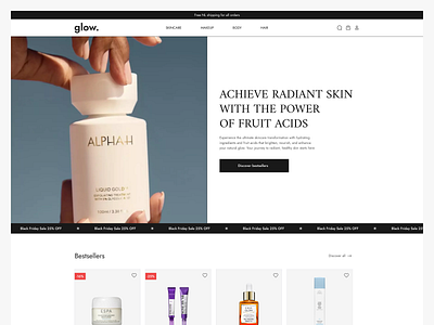 Cosmetics Shop E-commerce Website ecommerce figma ui ux website