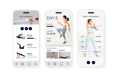 Fitness App Design ui design ux ux design