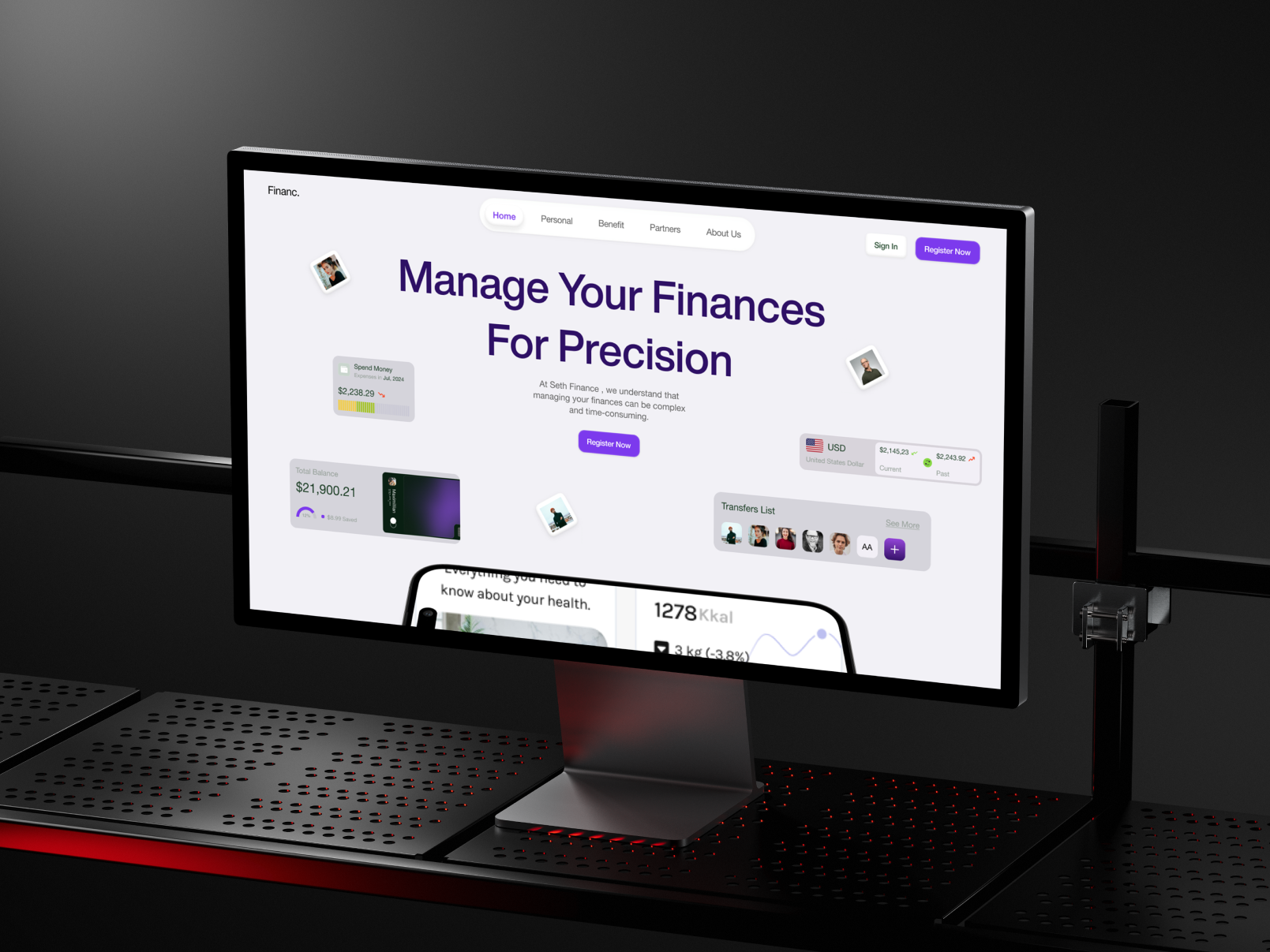 Example of Modern Website Design 