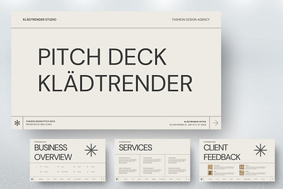 Klädtrender Pitch Deck Presentation presentation