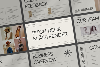 Klädtrender Pitch Deck Presentation brief presentation service