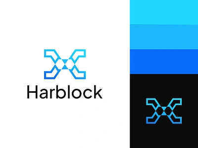 blockchain logo, technology logo ai brand identity gradient logo graphic design h letter logo logo logo design logo mark minimal modern logo tech unique visual design x