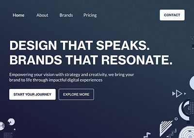 Design branding landing page brand branding design elements figma landing page ui ux website design