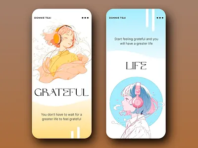 Poster: Harmony in Pastels and Lines artistic flow artistic mood calm and creative character design delicate illustration emotional storytelling expressive art gratitude art headphone theme inspiring artwork introspective visuals lifestyle inspiration light color palette modern minimalism modern poster pastel illustration peaceful visuals serene design simple elegance soft hues