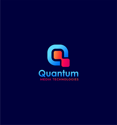 Quantum Media Logo branding logo