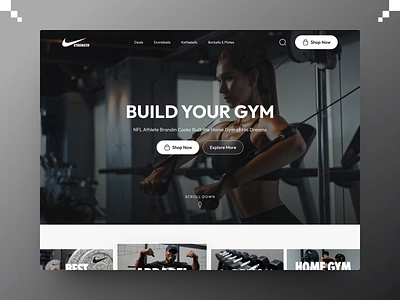 Fitness Gear & Gym Equipment Website Design coach fitness fitness website gym health healthy home landing landing page minimalist modern personal trainer sport startup training web design website weightloss workout yoga