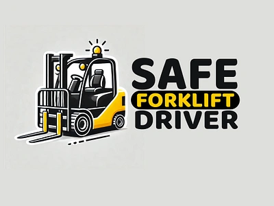 Logo Design for SAFE FORKLIFT DRIVER branding design designer driver logo forklift logo graphic design illustration logo logo design logo designer photoshop vector