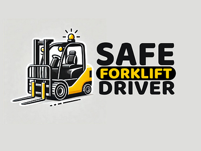 Logo Design for SAFE FORKLIFT DRIVER branding design designer driver logo forklift logo graphic design illustration logo logo design logo designer photoshop vector