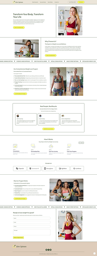 SlimSphere – Weight Loss Landing Page for Lead Generation lose weight weight lose weight loss weight loss landing page weight loss website weightloss weightloss landing page