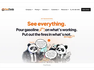 FleetPanda Website Design ui