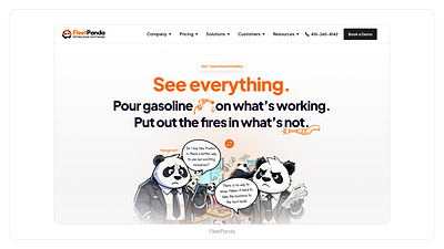 FleetPanda Website Design ui