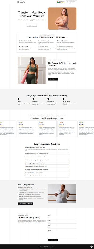 LoseFit – Weight Loss Landing Page for Lead Generation lose weight weight lose weight loss weight loss landing page weight loss website weightloss weightloss landing page