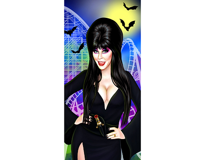 Halloween Queen X Juliette Toma characters digital halloween painterly portraits realistic women