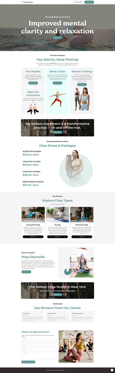 YogaHaven – Yoga Wellness Services Lead Generation Landing Page yoga yoga homepage yoga landing page yoga studio yoga studio website yoga web design yoga web template yoga website yoga website design yoga website inspiration yoga website template