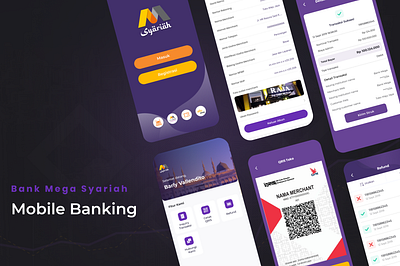 Bank Mega Syariah - Mobile Banking app bank banking design development finance fintech lifestyle mobile money payment refund syariah transaction ui