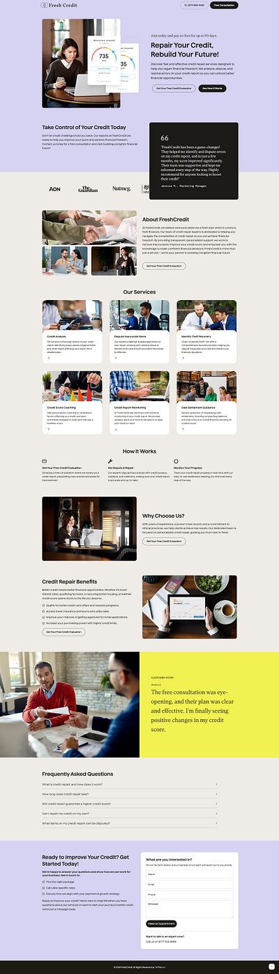 FreshCredit – Credit Repair Landing Page best credit repair websites credit repair credit repair company credit repair landing page credit repair website creditrepair