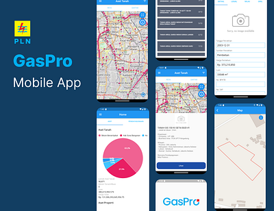 GasPro PLN - Mobile App app bumn business chart development electricity energy flutter geolocation green list map photo power