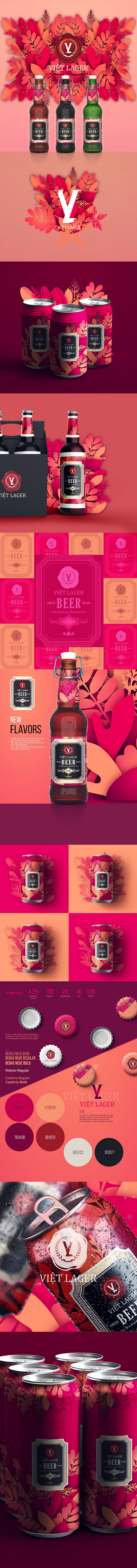 Viet Lager Beer Branding beer branding beer cataloge beer logo wine wine branding