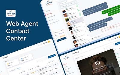 Bank BJB Syariah - Web Agent Contact Center agent bank banking business call chating contact contact center corporate dashboard development fintech profile voice call website
