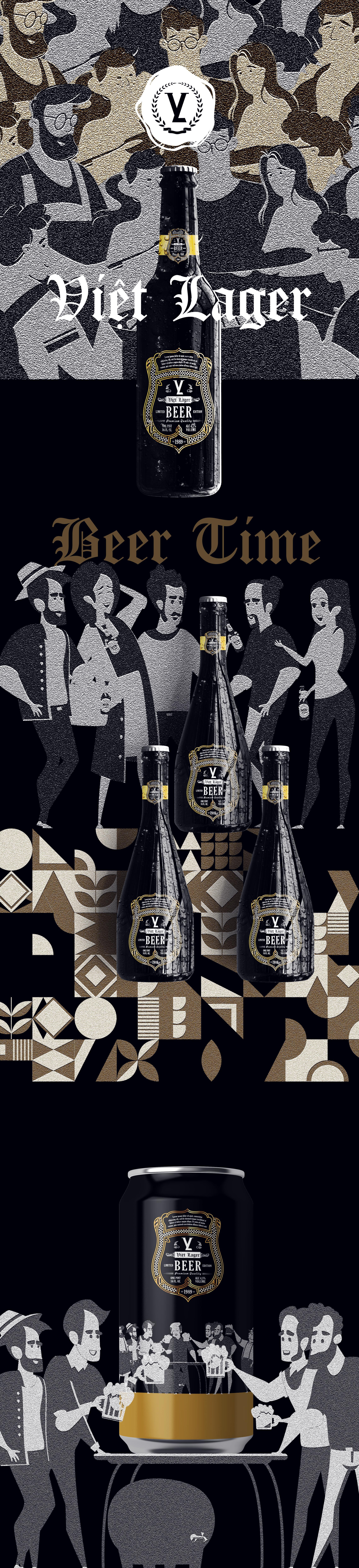 Viet Lager Beer Rebranding alcohol beer branding beer brochure beer catalog beer logo wine branding