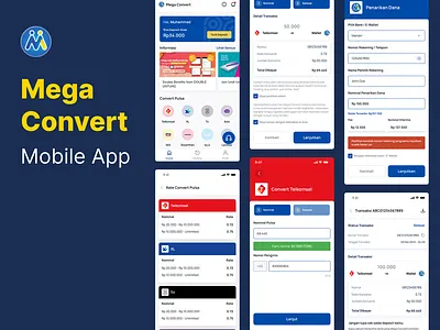 Mega Coverter - Mobile App app business convert credit development e money lifestyle money pulsa telecommunication transaction wallet