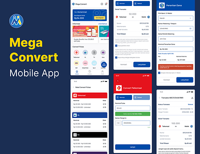 Mega Coverter - Mobile App app business convert credit development e money lifestyle money pulsa telecommunication transaction wallet