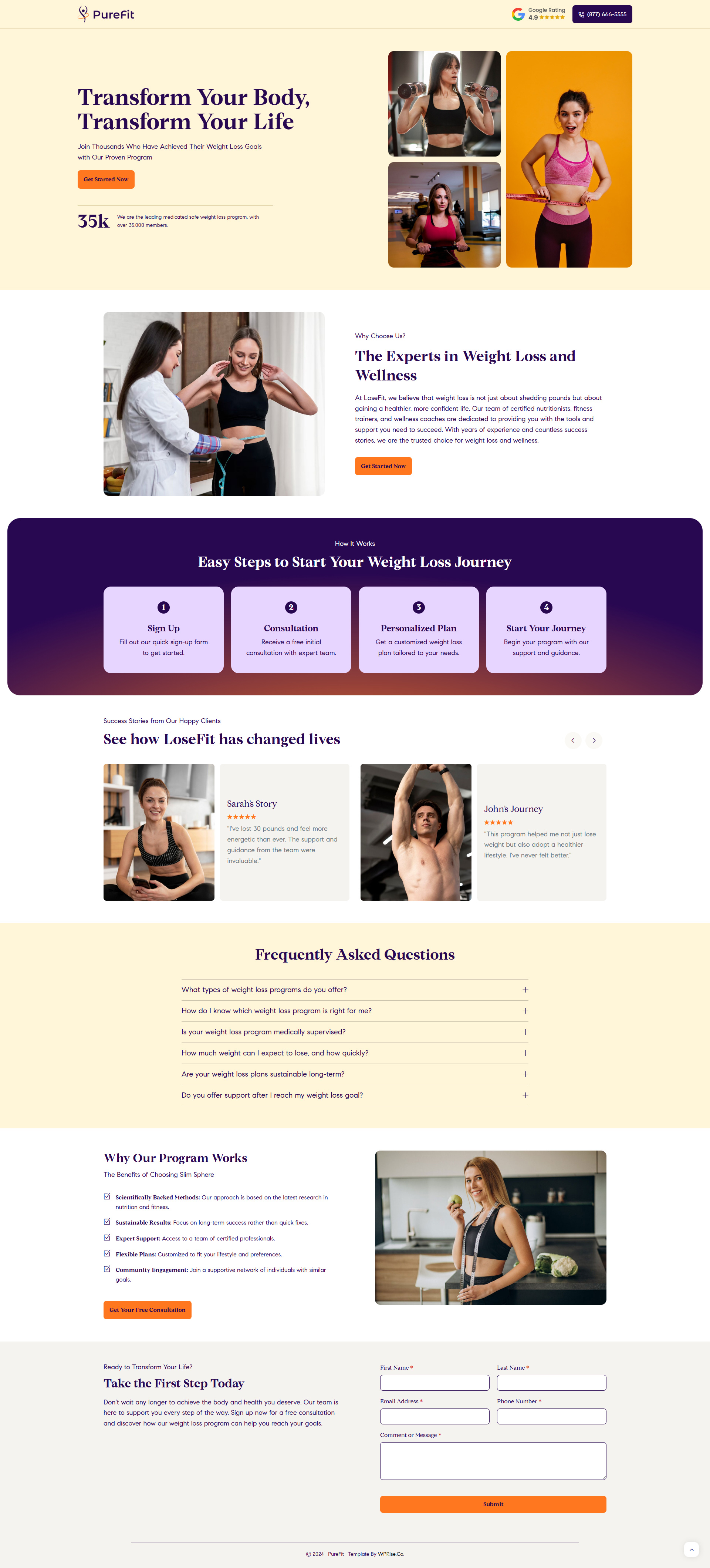 PureFit – Weight Loss Landing Page for lose weight weight lose weight loss weight loss landing page weight loss website weightloss weightloss landing page
